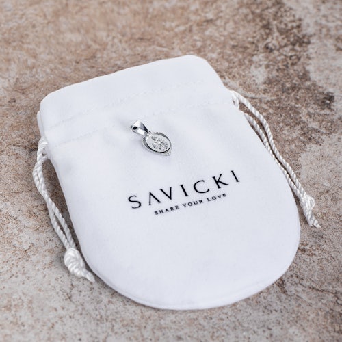 Medalik serce Savicki: srebrny